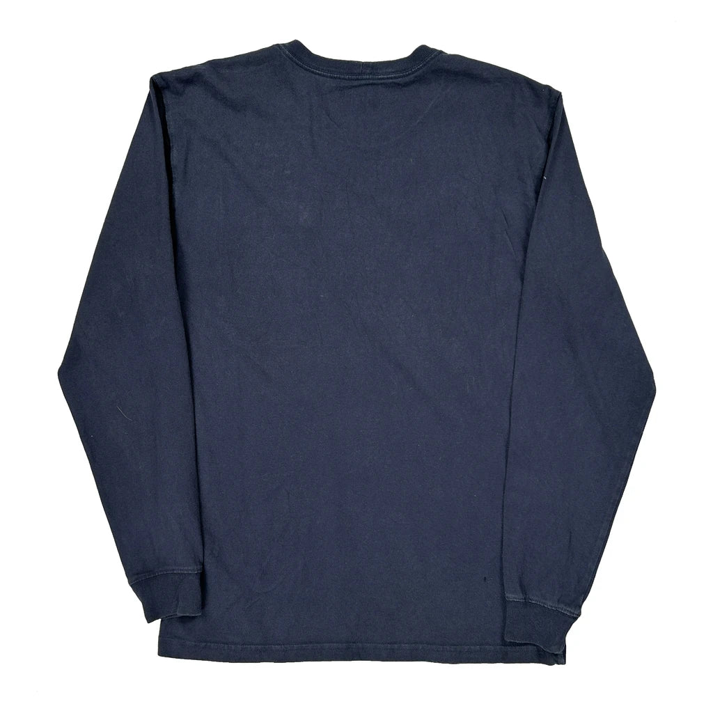 Welding Supplies Carhartt Long Sleeve T-Shirt - Small Navy Cotton - Image 2