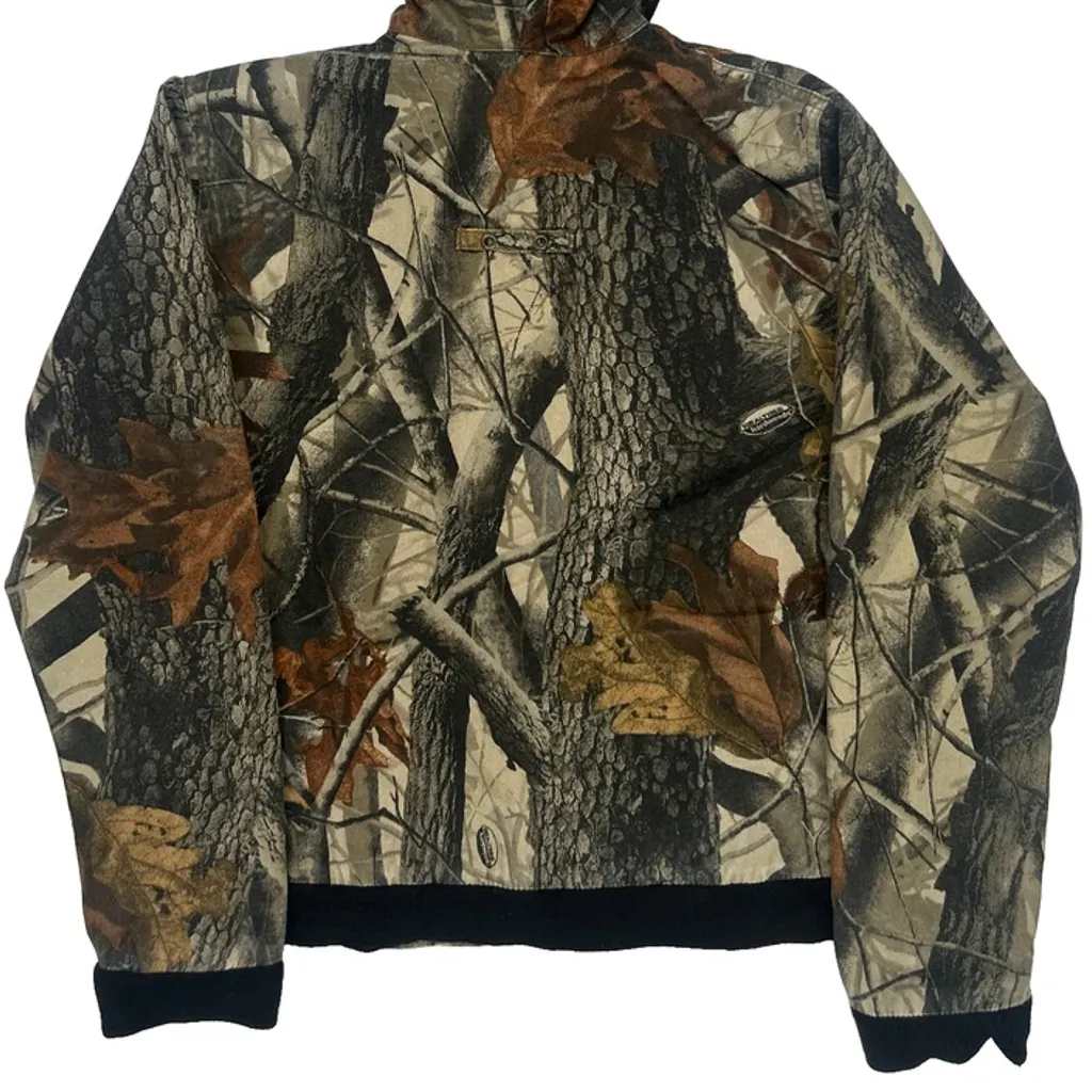 Wells Creek Camo Jacket - XL Khaki Cotton Blend - Image 7