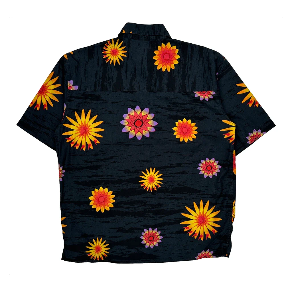 West Forty Nine Floral Hawaiian Shirt - Large Black Cotton - Image 2