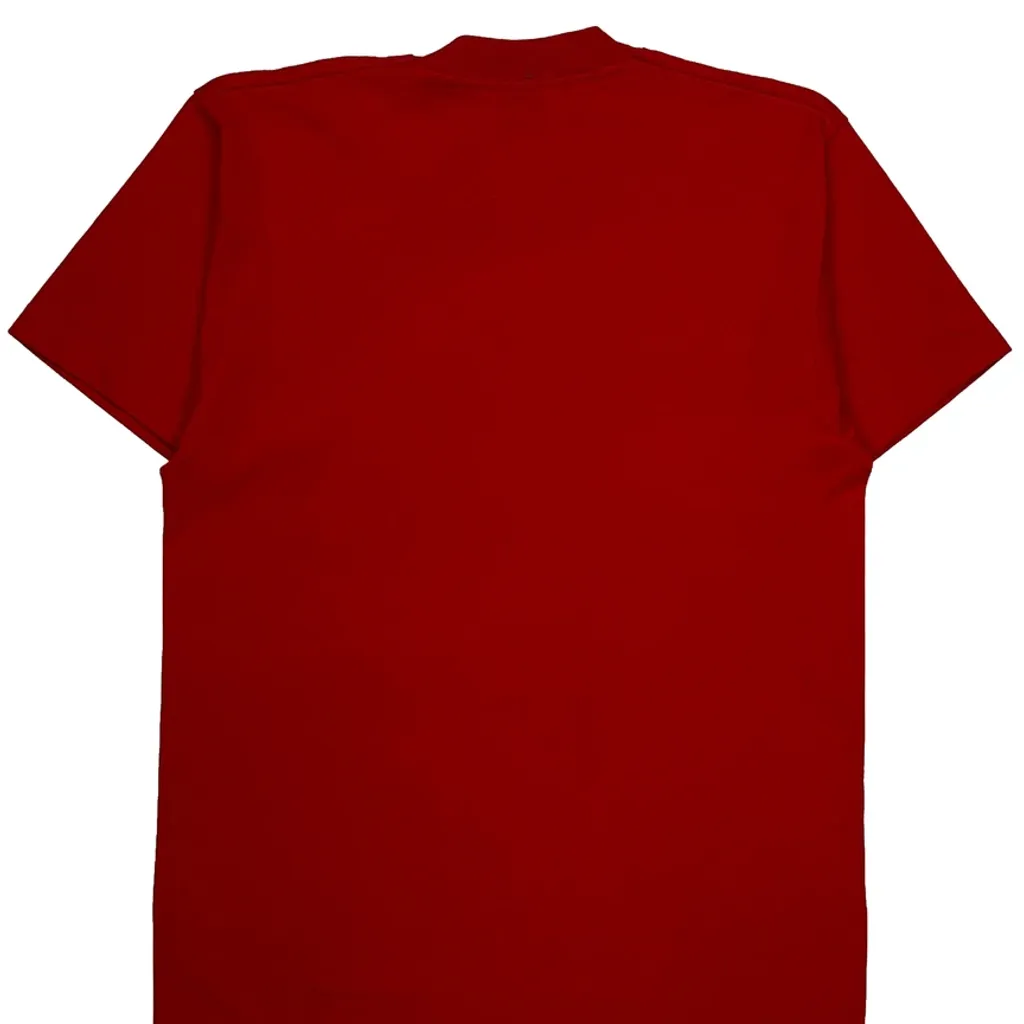 West Lane Jackson Screen Stars Single Stitch T-Shirt - Large Red Cotton Blend - Image 7