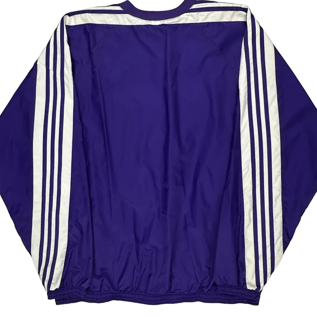 Westchester University Adidas College Windbreaker - Large Purple Polyester - Image 6