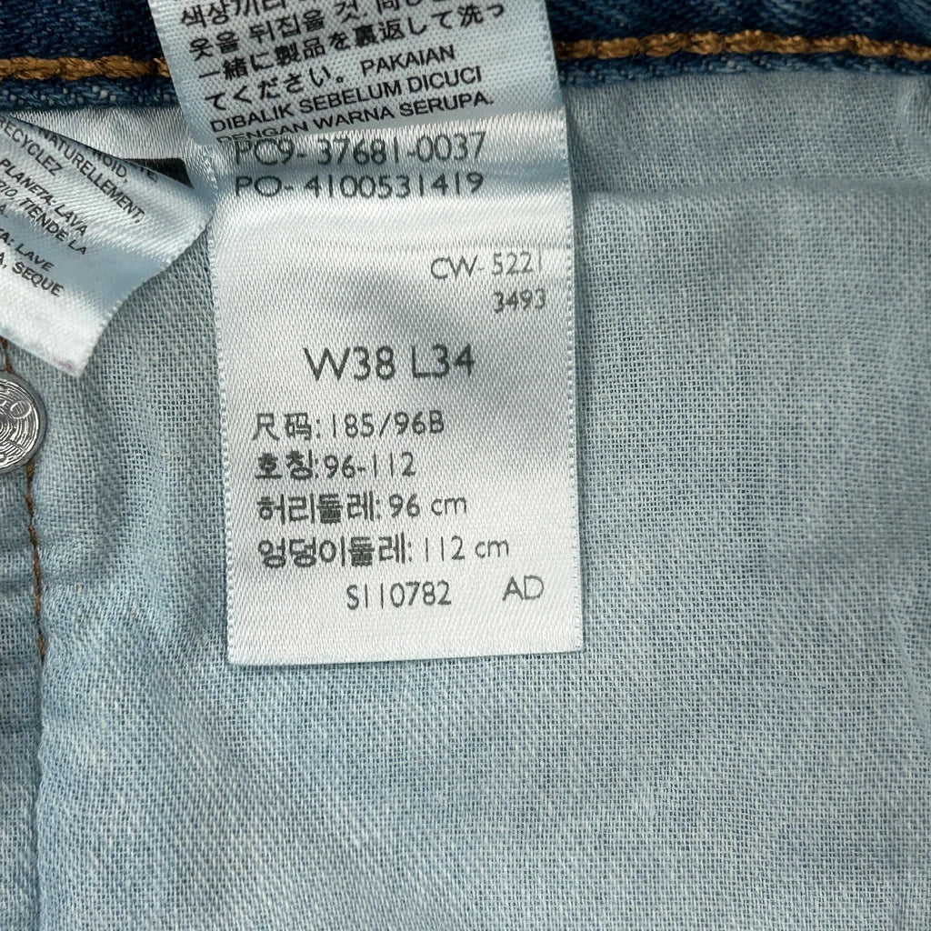 Western Fit Levis Jeans - 38W 32L Blue Cotton - Image 6