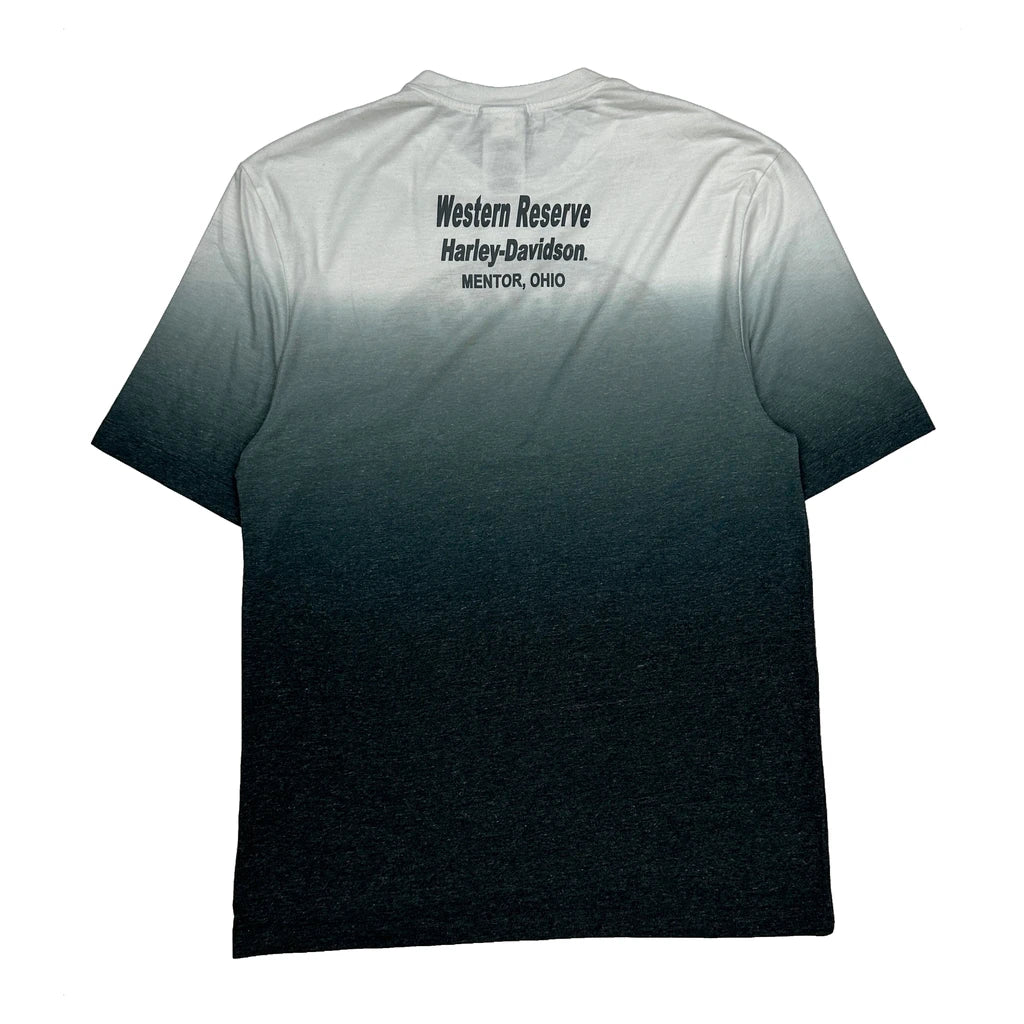 Western Reserve Harley Davidson T-Shirt - Medium Grey Cotton - Image 2