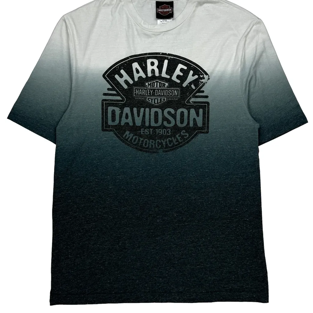 Western Reserve Harley Davidson T-Shirt - Medium Grey Cotton - Image 4
