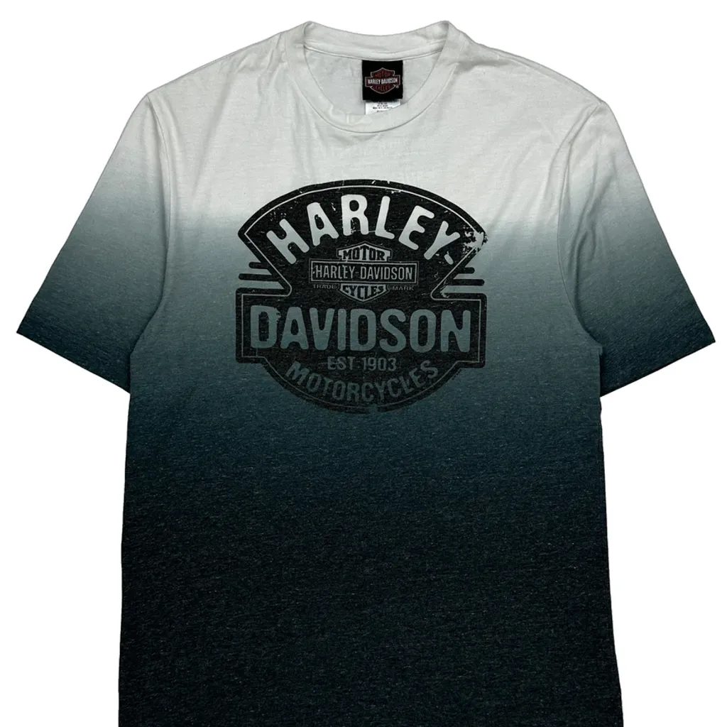 Western Reserve Harley Davidson T-Shirt - Medium Grey Cotton - Image 5