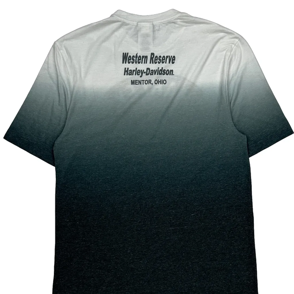 Western Reserve Harley Davidson T-Shirt - Medium Grey Cotton - Image 7