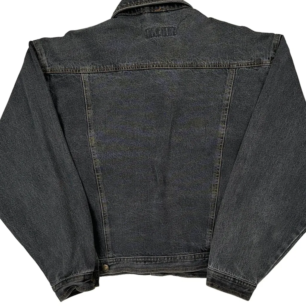 Western Star Cropped Denim Jacket - Large Grey Denim - Image 7