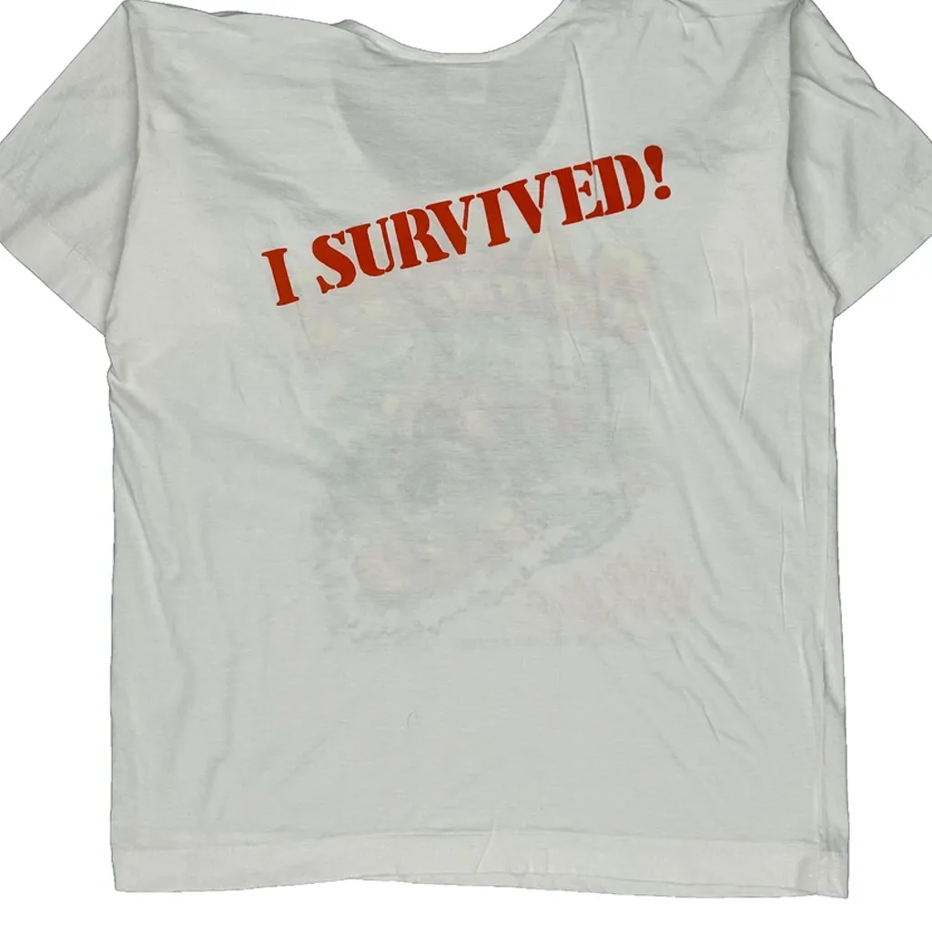 White Water Rafting Unbranded Graphic T-Shirt - XL White Cotton - Image 7