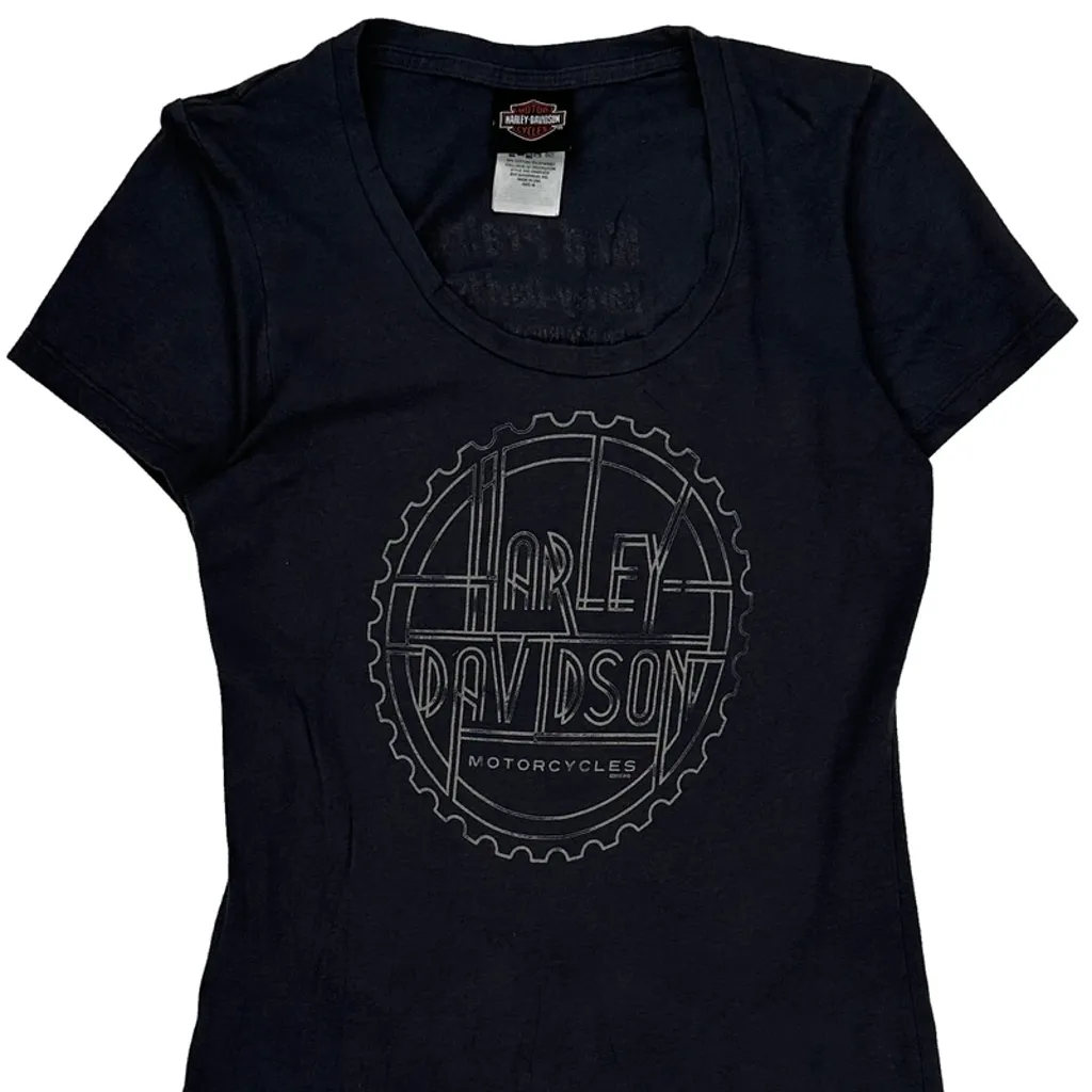 Wild Prairie Harley-Davidson Harley Davidson Graphic T-Shirt - Medium Black Cotton - Image 4