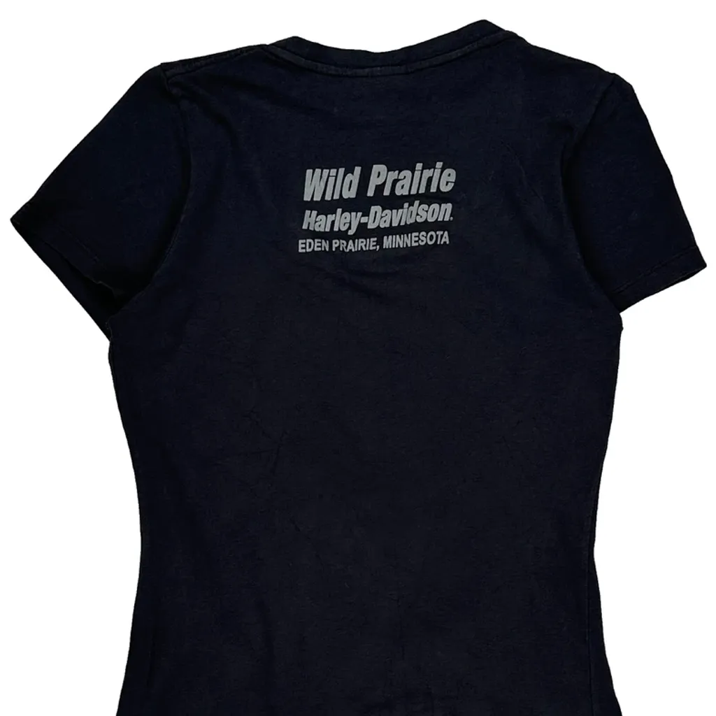Wild Prairie Harley-Davidson Harley Davidson Graphic T-Shirt - Medium Black Cotton - Image 7