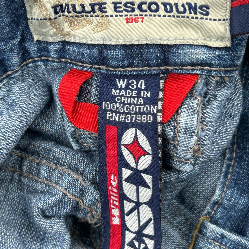 Willie Esco Denim Shorts - 32W 11L Blue Cotton - Image 6