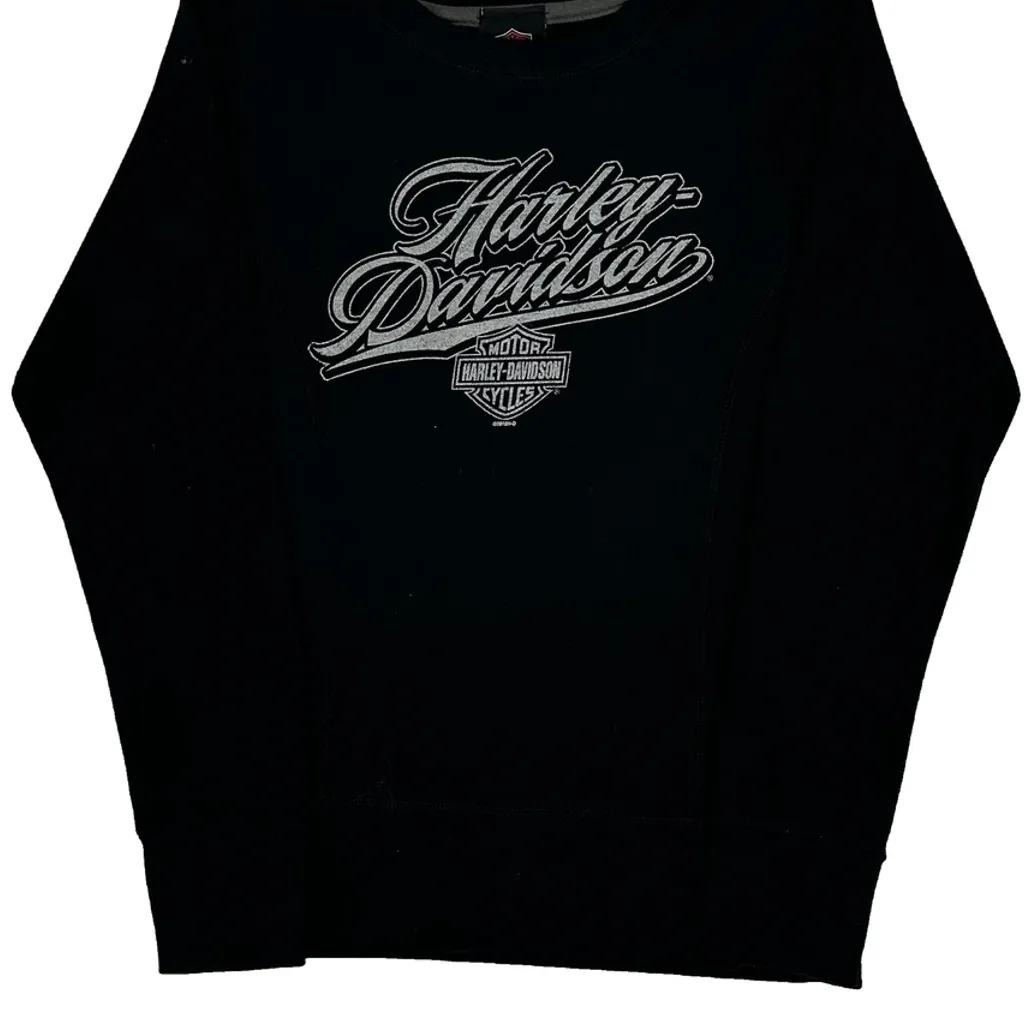 Willie G. Davidson Product Development Center Harley Davidson Graphic Long Sleeve T-Shirt - XS Black Cotton - Image 6