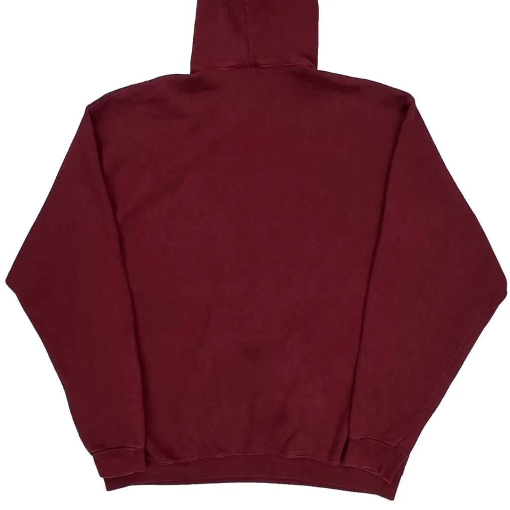 Wilson Hoodie - XL Burgundy Cotton - Image 6