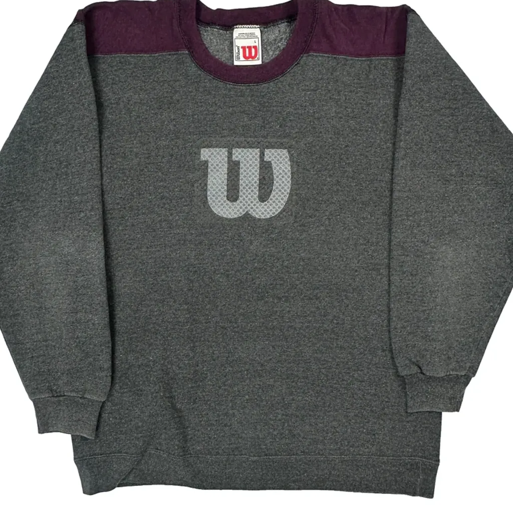 Wilson Sweatshirt - Large Gray Cotton Blend - Image 4