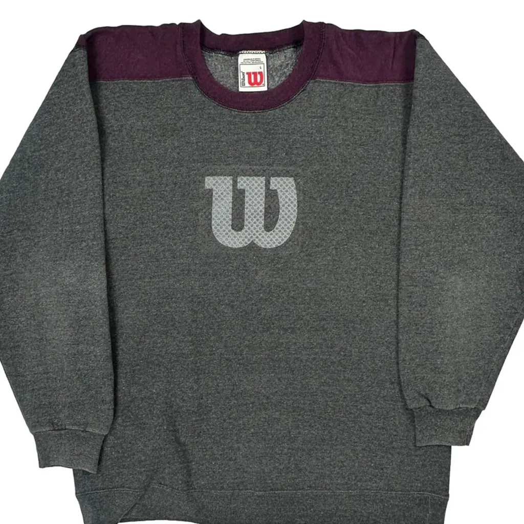 Wilson Sweatshirt - Large Gray Cotton Blend - Image 5