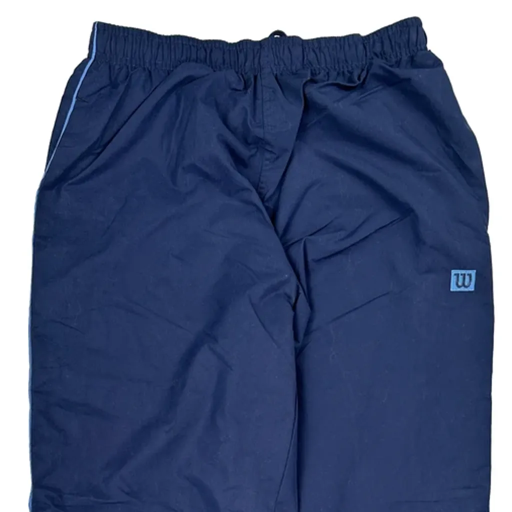 Wilson Track Pants - Medium Blue Polyester - Image 5