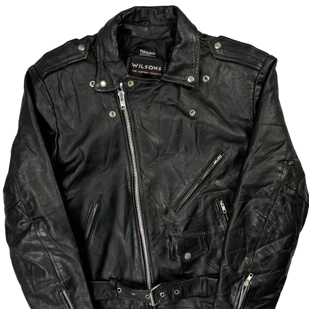 Wilsons Leather Jacket - XL Black Leather - Image 5