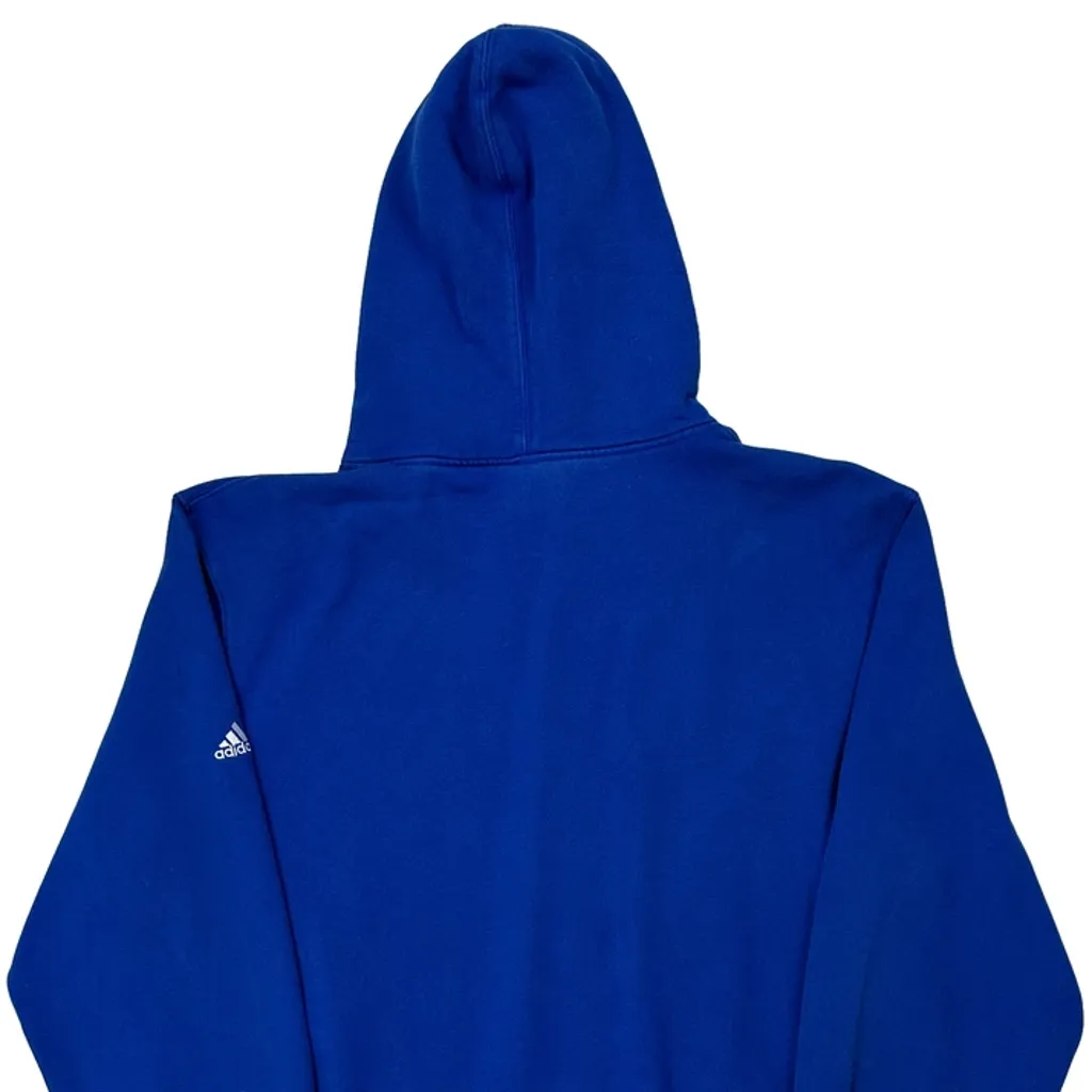 Wilton Beavers Adidas Graphic Hoodie - XL Blue Cotton Blend - Image 7