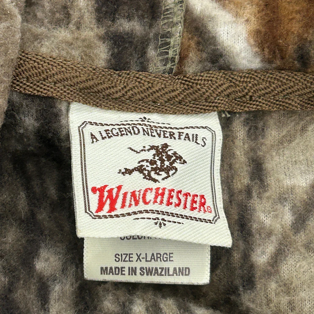 Winchester Camo Hoodie - XL Brown Polyester - Image 3