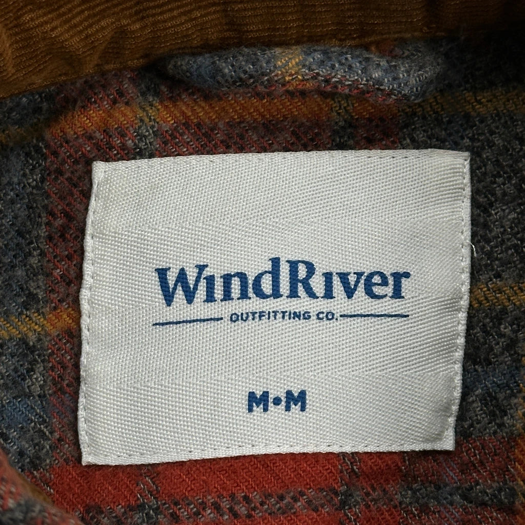 Wind River Checked Flannel Shirt - Medium Red Cotton - Image 3