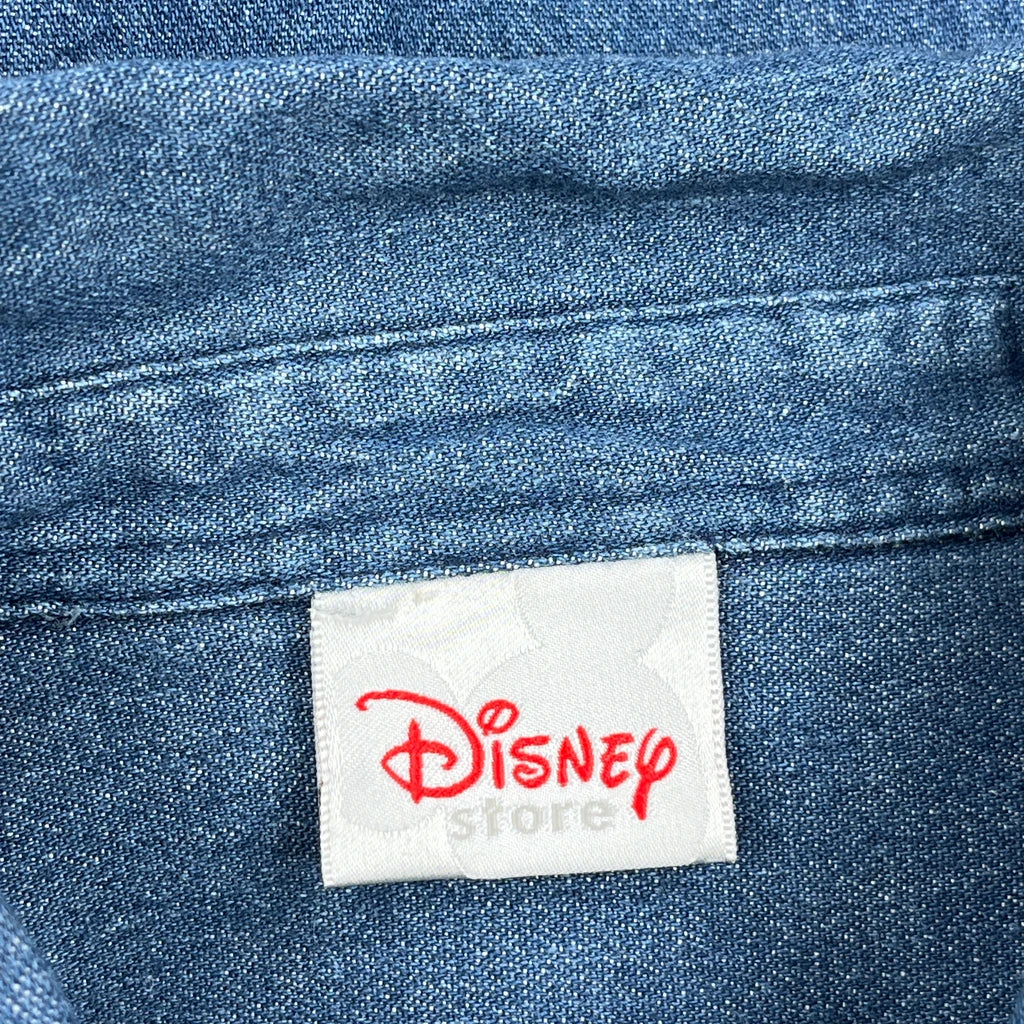 Winnie The Pooh Characters Disney Cartoon Denim Shirt - 2XL Blue Denim - Image 4