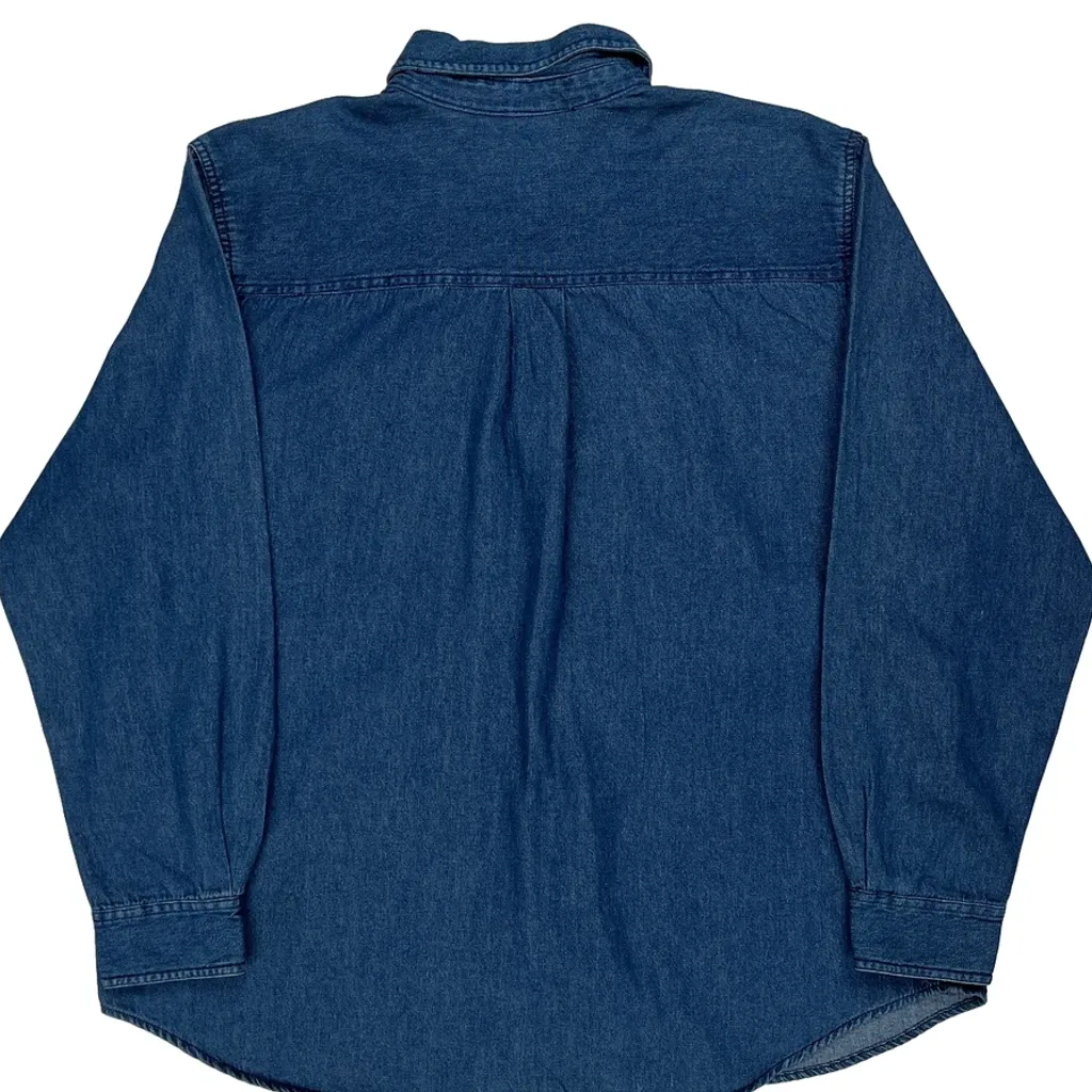 Winnie The Pooh Characters Disney Cartoon Denim Shirt - 2XL Blue Denim - Image 7