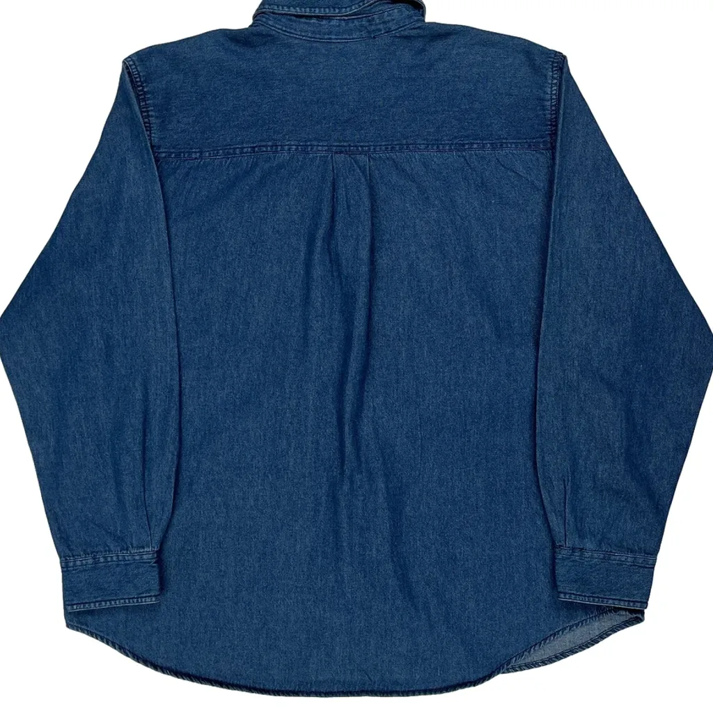 Winnie The Pooh Characters Disney Cartoon Denim Shirt - 2XL Blue Denim - Image 8