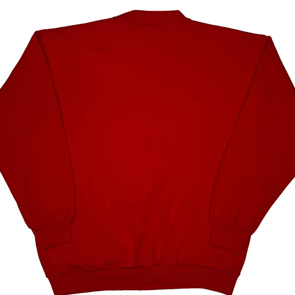Winnie The Pooh Disney Cartoon Sweatshirt - Large Red Cotton - Image 6
