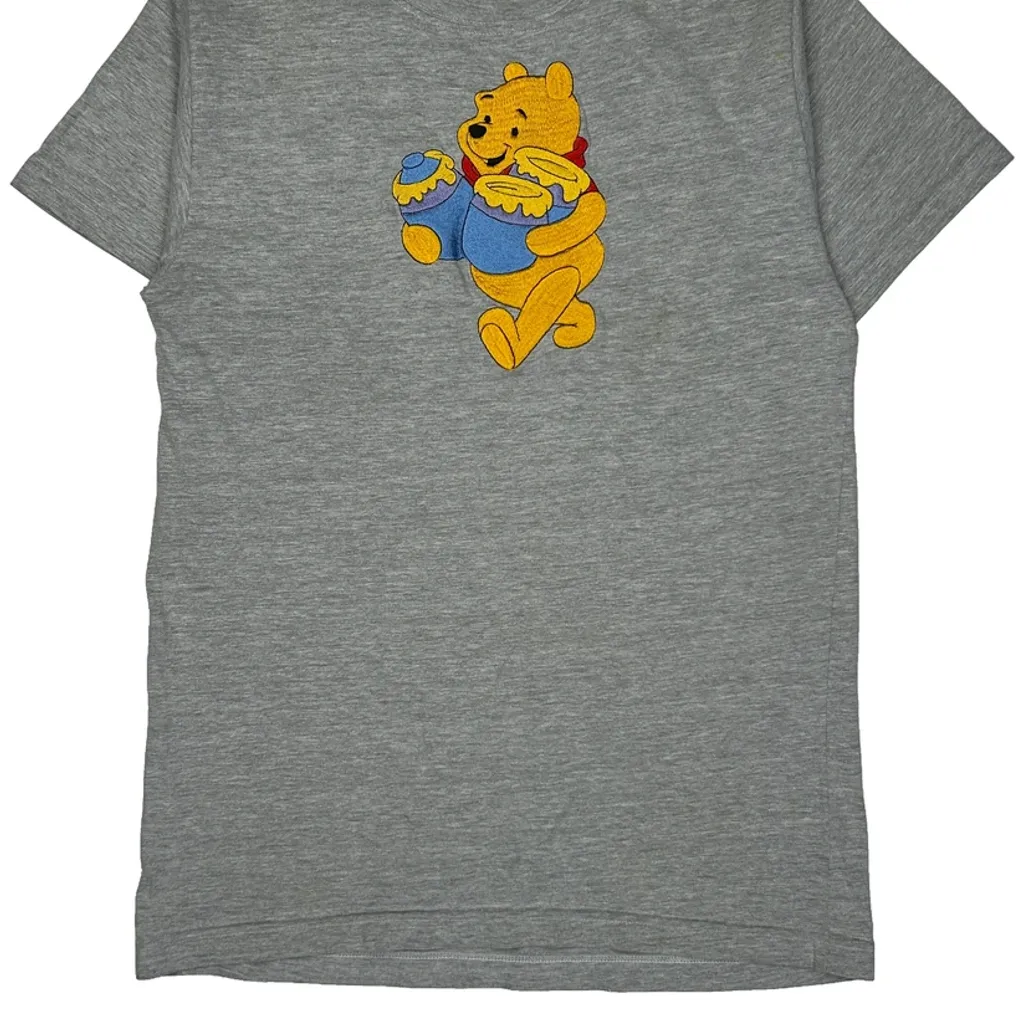 Winnie The Pooh Disney Cartoon T-Shirt - Large Grey Cotton - Image 5