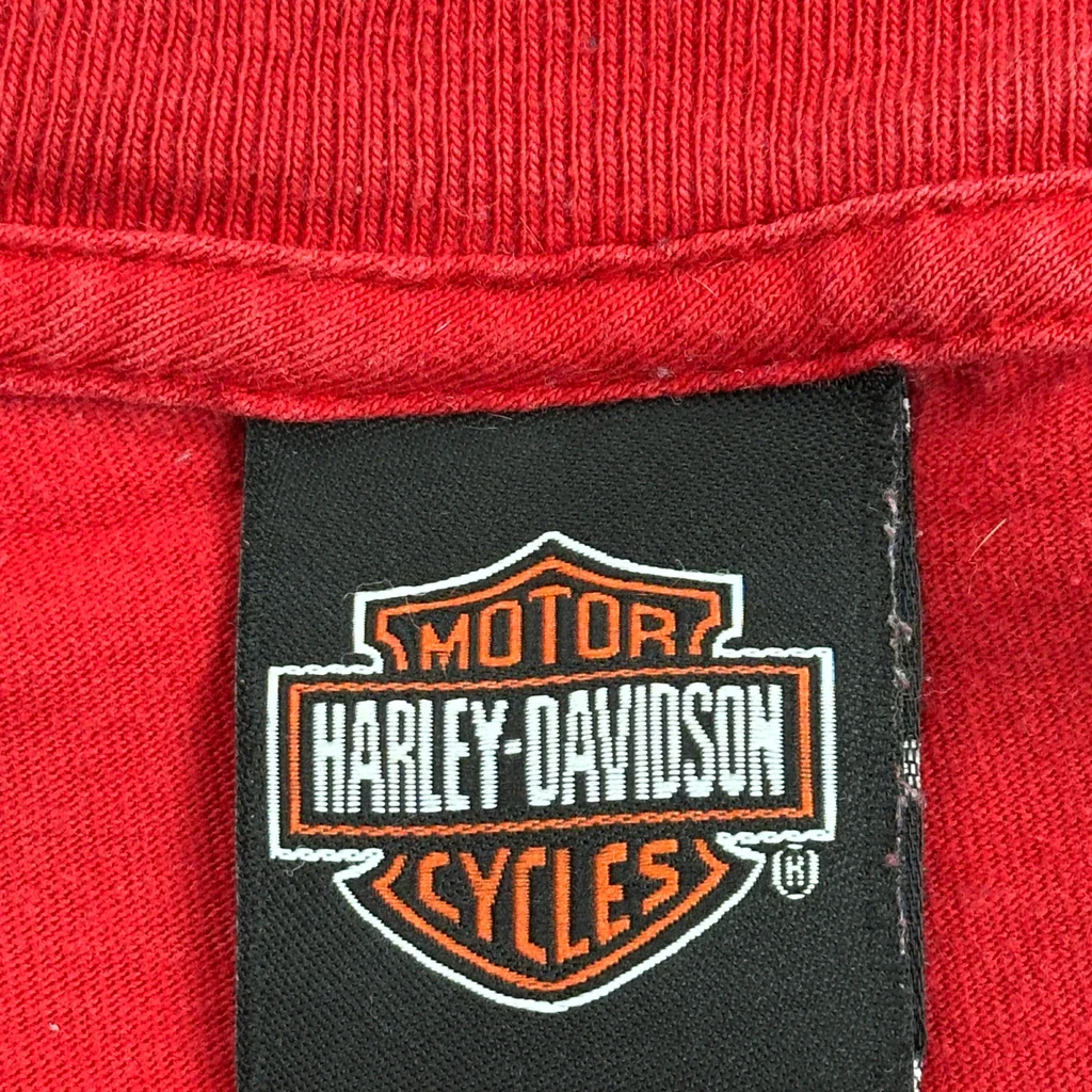 Winona, Mn Harley Davidson Graphic T-Shirt - Large Red Cotton - Image 5