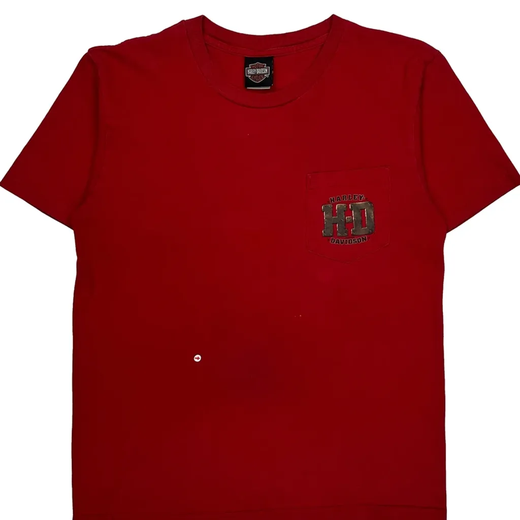 Winona, Mn Harley Davidson Graphic T-Shirt - Large Red Cotton - Image 7