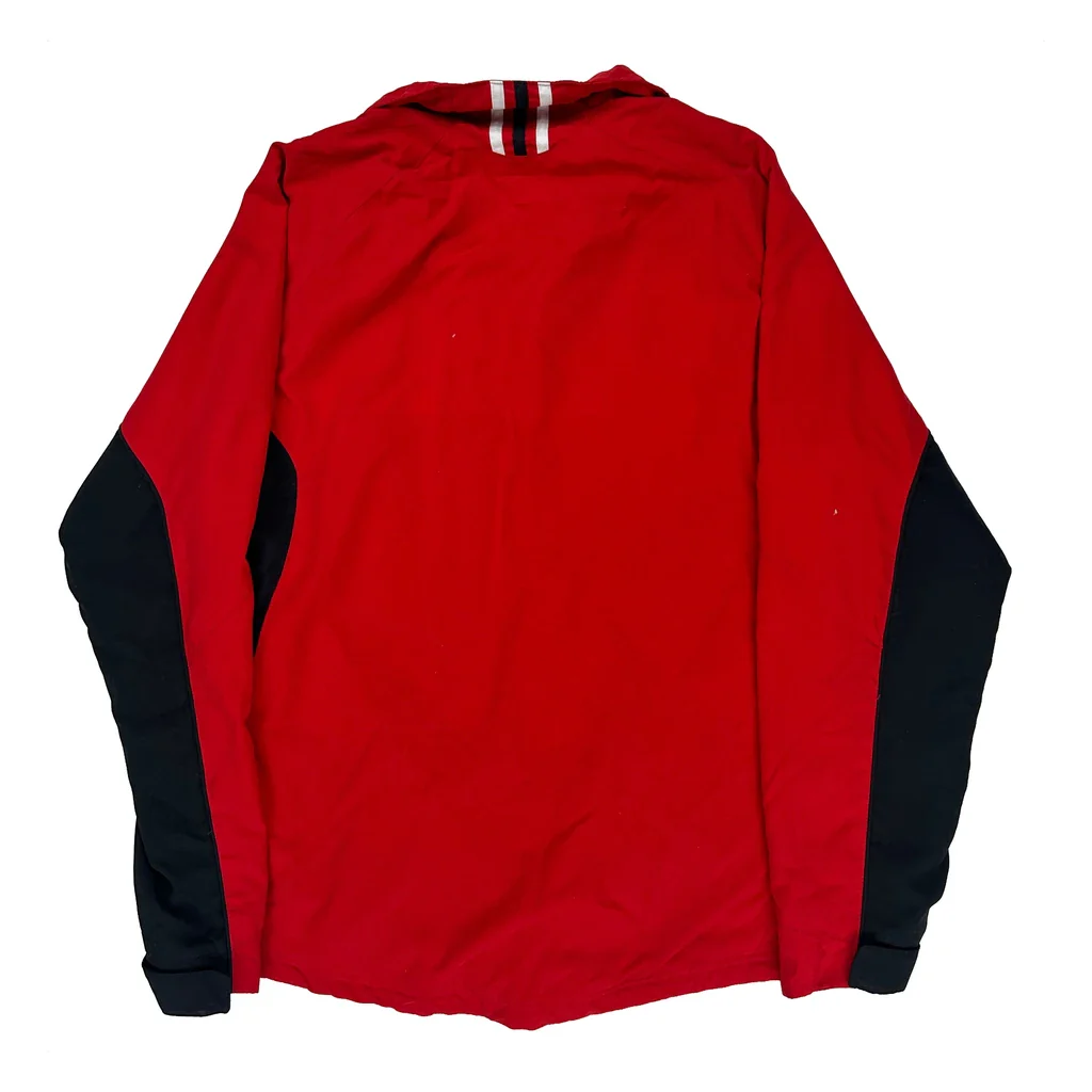 Wisconsin Adidas Track Jacket - Medium Red Polyester - Image 2