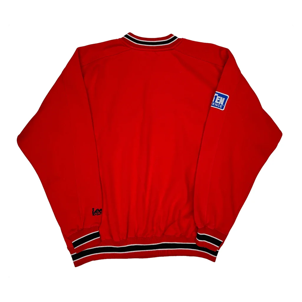 Wisconsin Badgers Lee Sport College Sweatshirt - XL Red Polyester Blend - Image 2