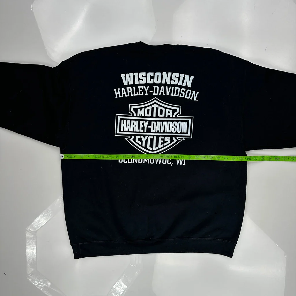 Wisconsin Harley-Davidson Harley Davidson Sweatshirt - XL Black Cotton - Image 3