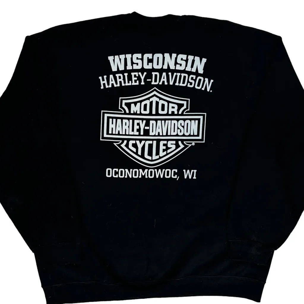Wisconsin Harley-Davidson Harley Davidson Sweatshirt - XL Black Cotton - Image 7