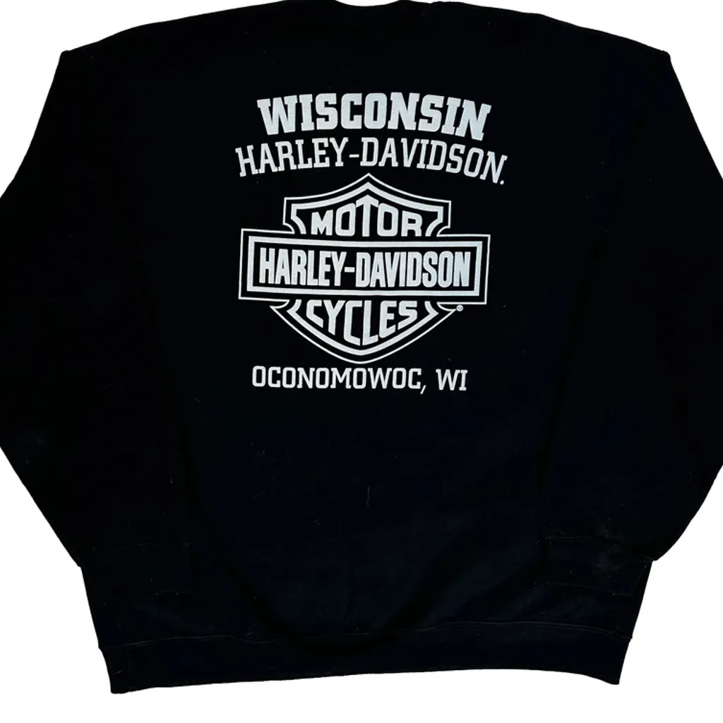 Wisconsin Harley-Davidson Harley Davidson Sweatshirt - XL Black Cotton - Image 8