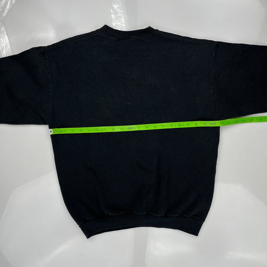 Wisconsin Unbranded College Sweatshirt - Small Black Cotton Blend - Image 3