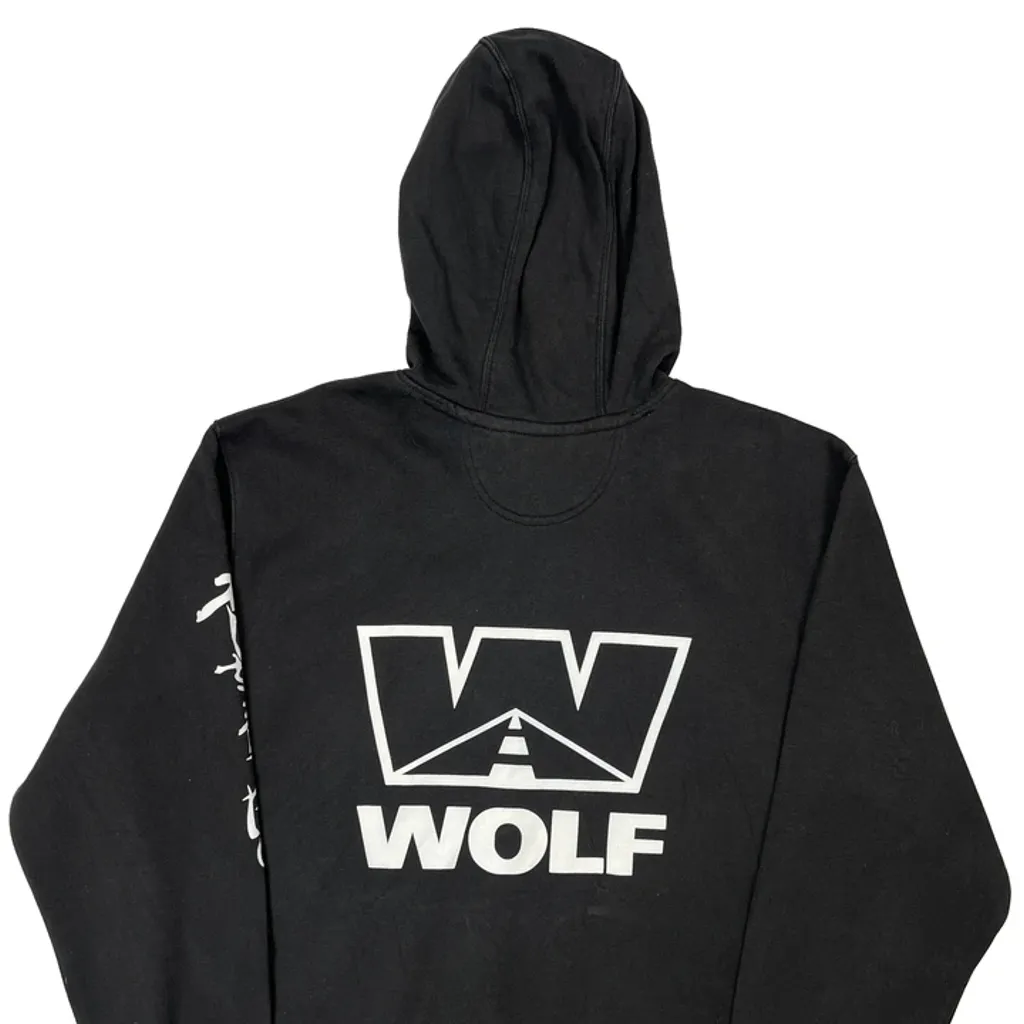 Wolf Logo Carhartt Graphic Hoodie - XL Black Cotton - Image 7