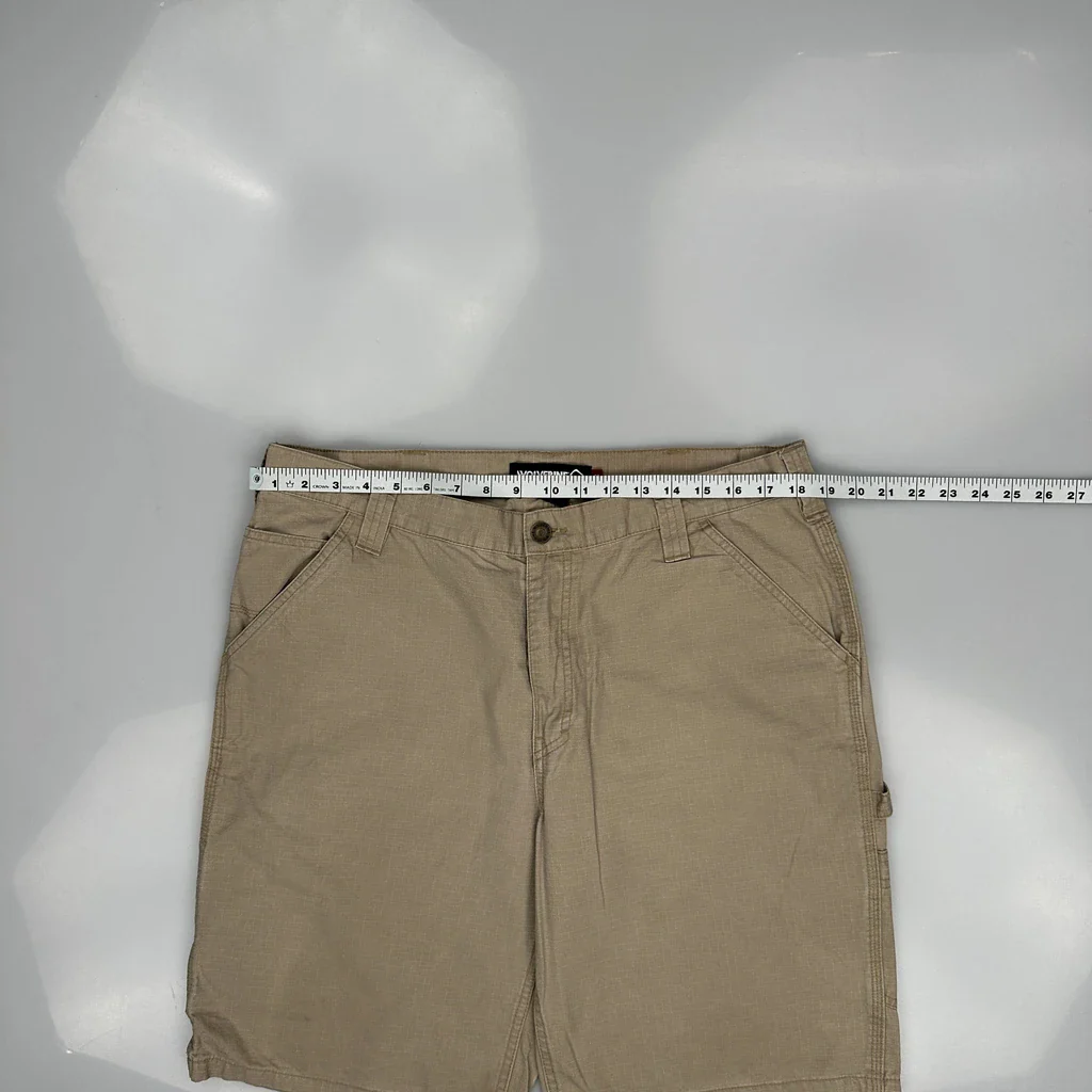 Wolverine Baggy Carpenter Shorts - 36W 10L Beige Cotton - Image 3