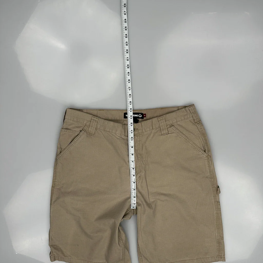 Wolverine Baggy Carpenter Shorts - 36W 10L Beige Cotton - Image 4