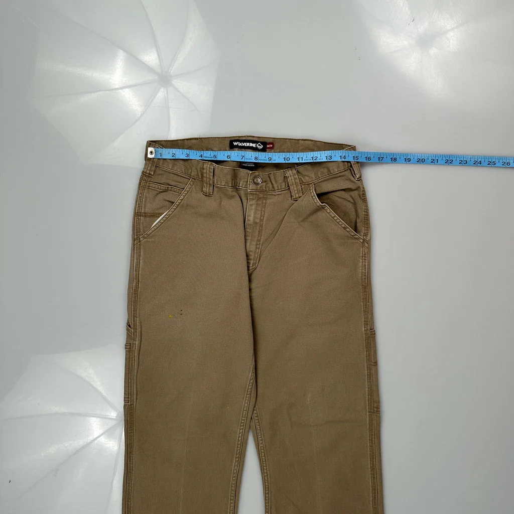 Wolverine Carpenter Trousers - 30W 30L Brown Cotton - Image 3