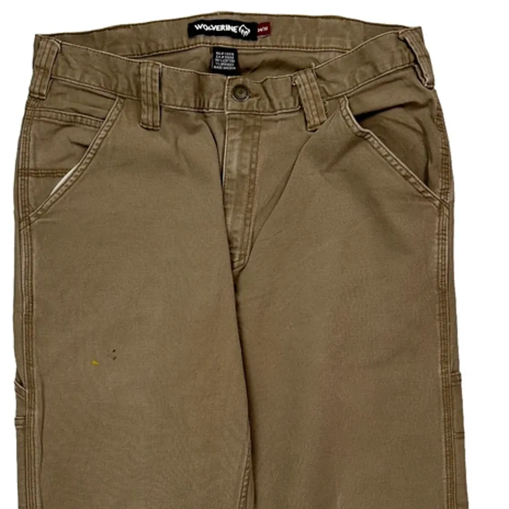 Wolverine Carpenter Trousers - 30W 30L Brown Cotton - Image 9