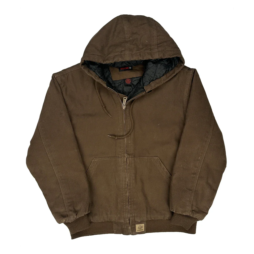 Wolverine Workwear Jacket - Small Brown Cotton