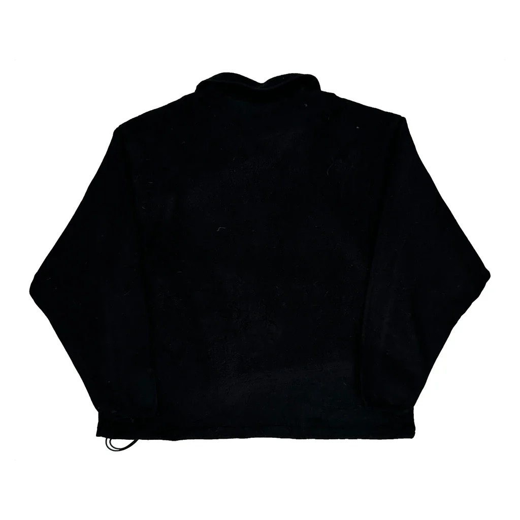 Woolrich 1/4 Zip - XL Black Wool Blend - Image 2