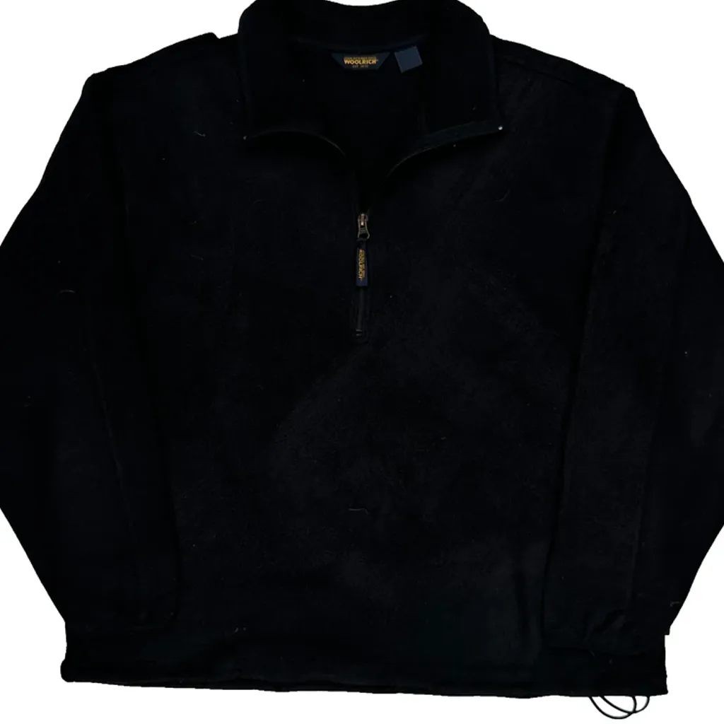 Woolrich 1/4 Zip - XL Black Wool Blend - Image 5