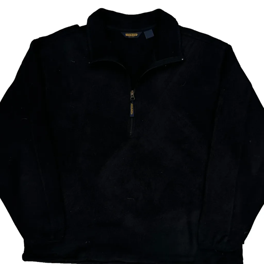 Woolrich 1/4 Zip - XL Black Wool Blend - Image 6