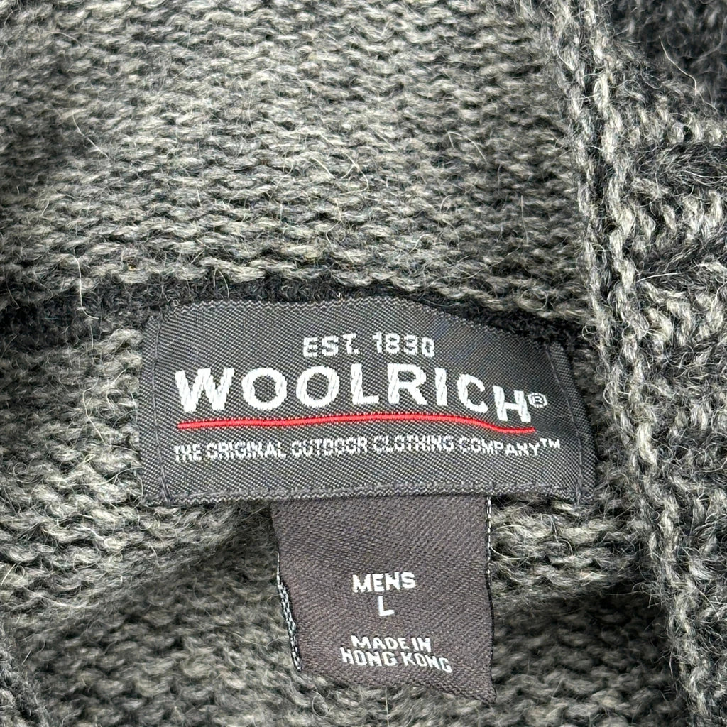 Woolrich 1/4 Zip - Large Gray Wool - Image 3
