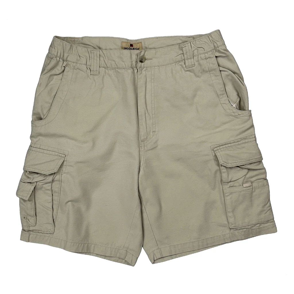 Woolrich Cargo Shorts - 32W 8L Beige Cotton - Image 2