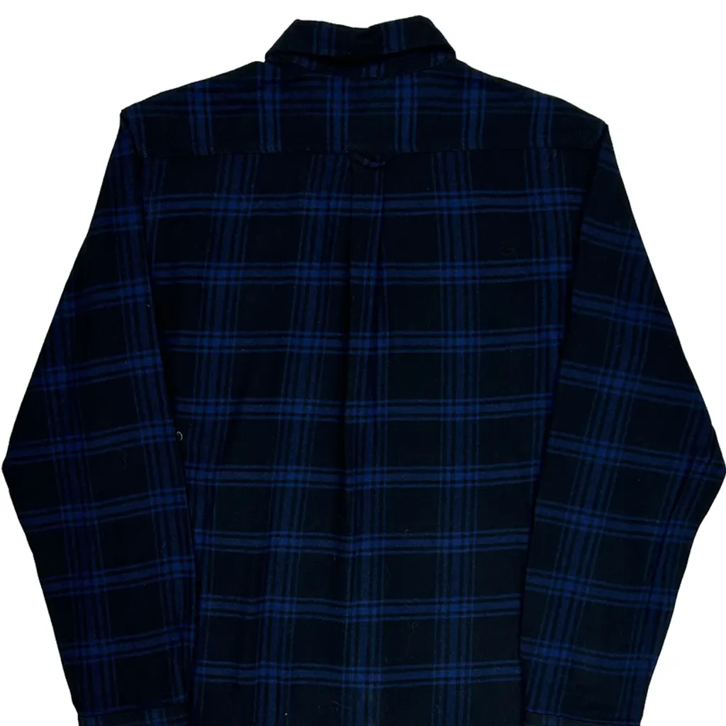 Woolrich Checked Flannel Shirt - Medium Blue Cotton - Image 6