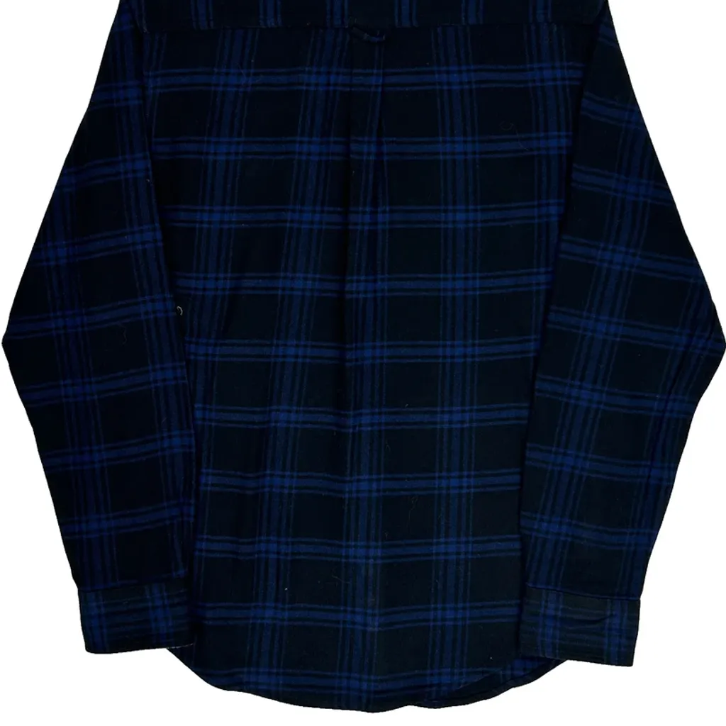 Woolrich Checked Flannel Shirt - Medium Blue Cotton - Image 7